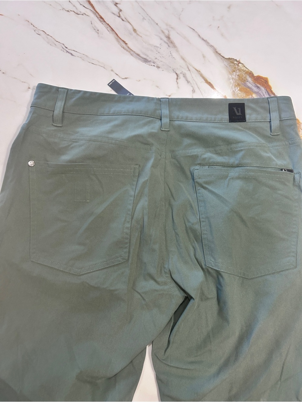Vuori Men's Chino Pants in Slate Blue-Green - Picture 3 of 5